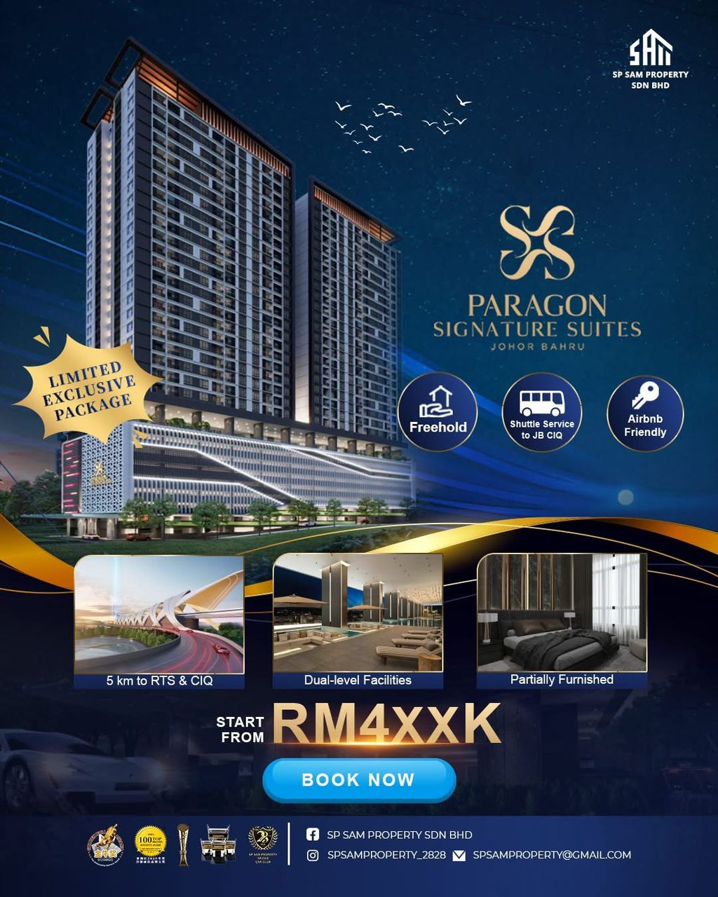 SP SAM Hot Project｜Paragon Signature Suites — The New Benchmark of Urban Living in Johor Bahru!